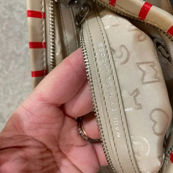 Marc Jacobs striped leather crossbody bag - Picture 2 of 7